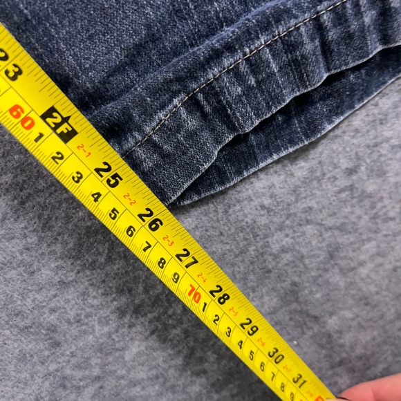 WRG Jeans Co Boys Size 16 Blue Denim Cargo Carpenter Pants Wide Leg - Picture 6 of 8